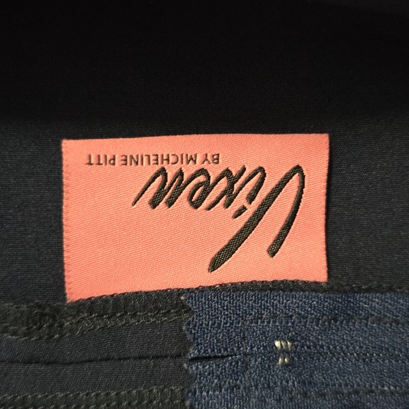 Vixen by Micheline Pitt Navy Blue Bawdy top L large - Picture 6 of 7